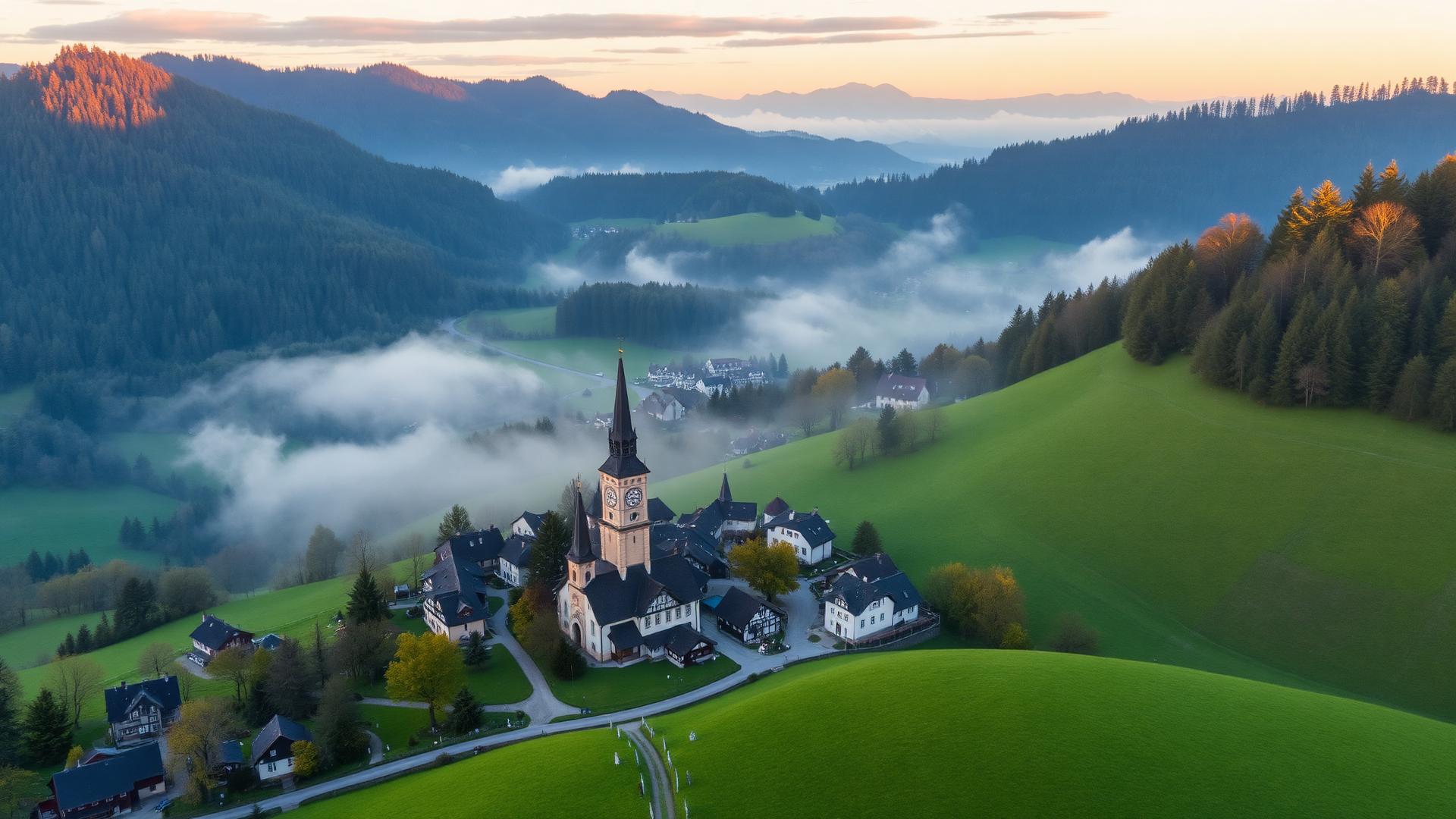 Luftbild von Kißlegg im Allgäu